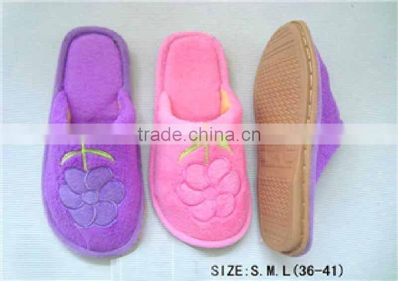 High Quality Hotel Slippers,Winter Indoor Slippers with Fur