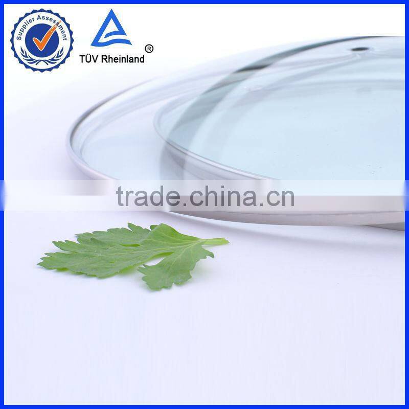 glass cover for deep frying pan glass cover for BBQ frying pan