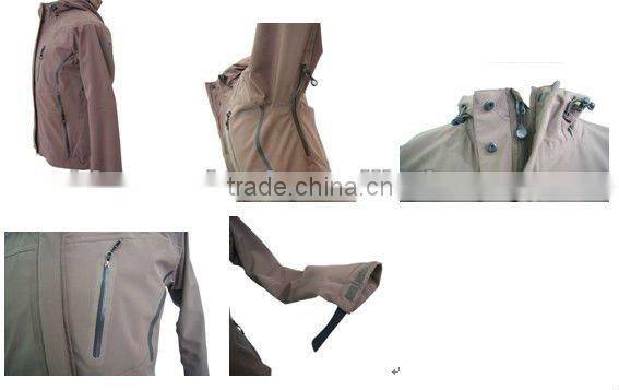 Women's Polyester Brown Colour 2 Layer Hoodie Jacket