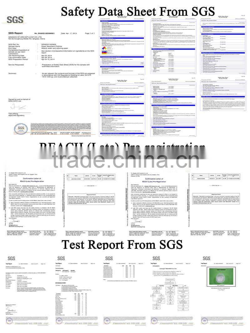 sodium polyacylate SAP inflatable sandbag