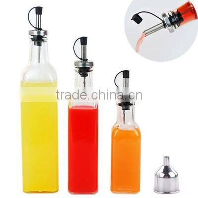 150ml cooking olive oil glass bottle with metal nozzle