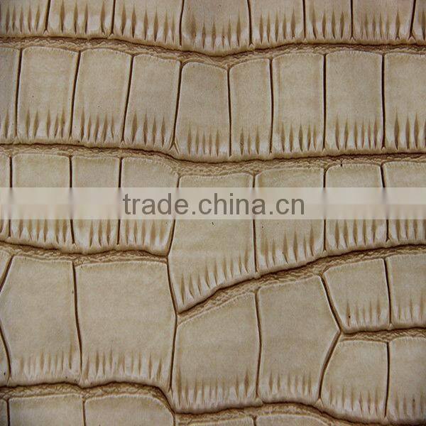 faux crocodile leather for cabinet furniture pu leather