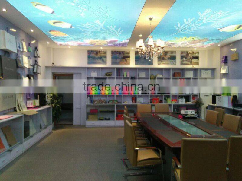 PP webbing Handle Bags Colored Kraft white reinforce paper Print Bag