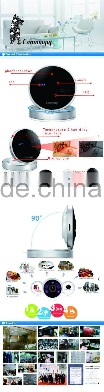 New product!! Camnoopy 1080p mini cube smart home indoor wireless p2p spy ip camera 128GB TFcard