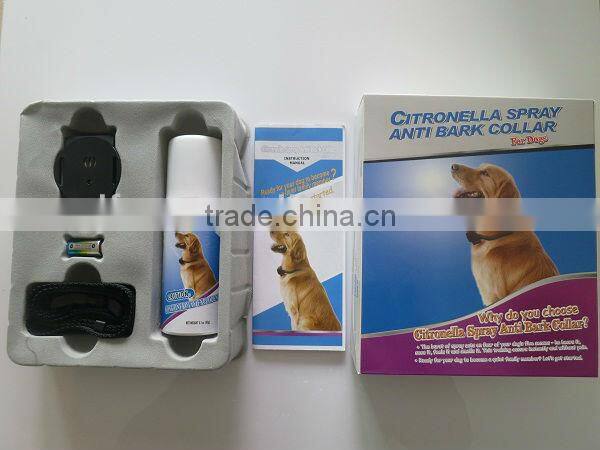 2013 newest citronella spray anti bark collar for dogs