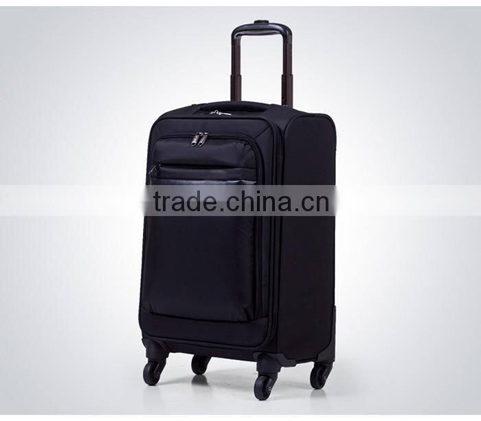 Old fashion big suitcase high end business travel suitcase with trolley