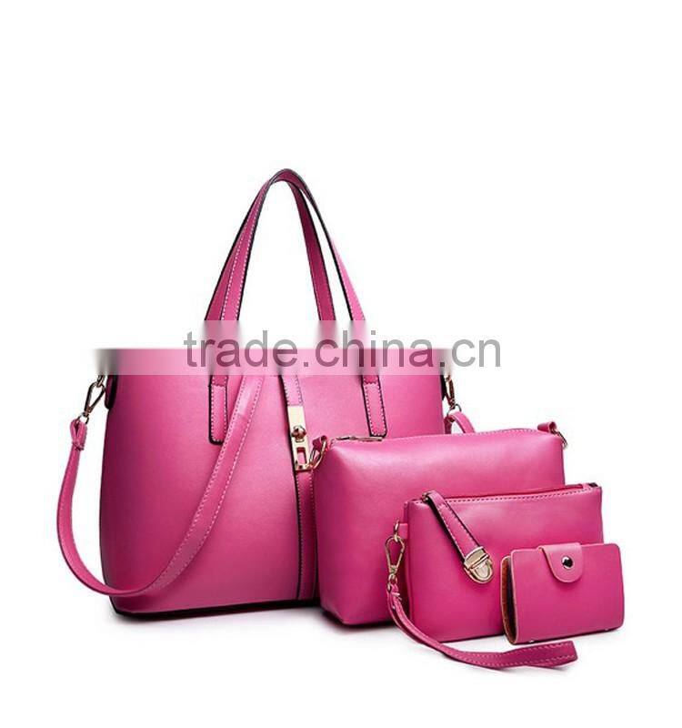 supplier from China women bag set leather three pieces