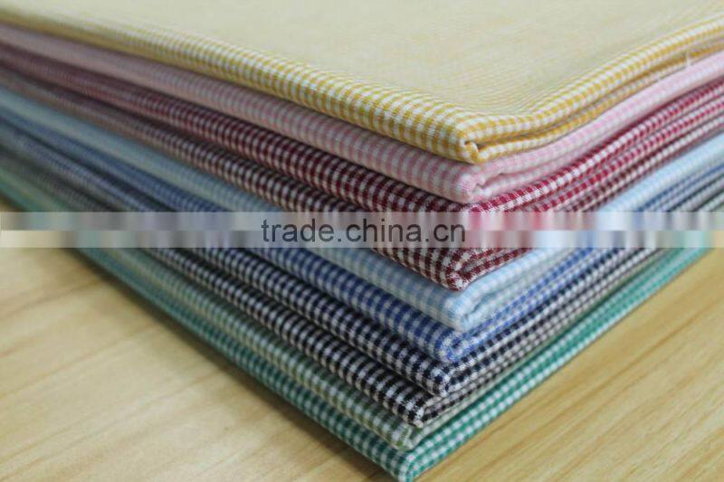 yarn dyed plaid 100% cotton fabric