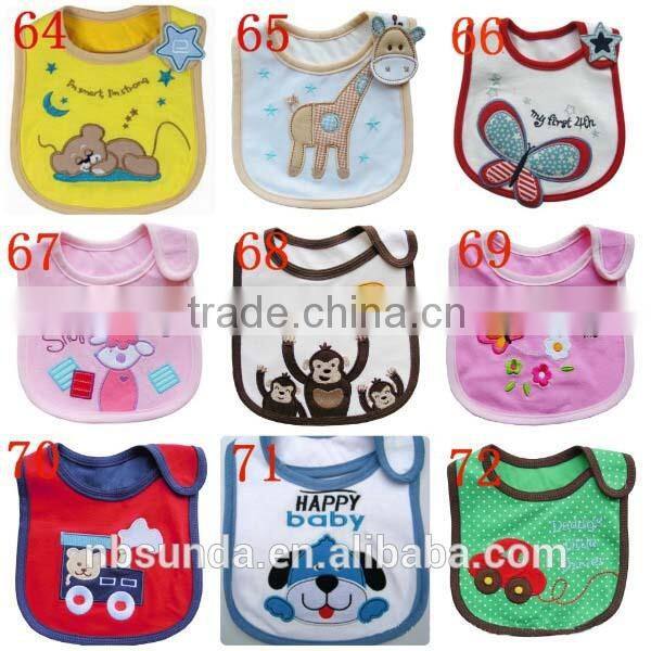 Hot sale customizable cotton baby bibs wholesale