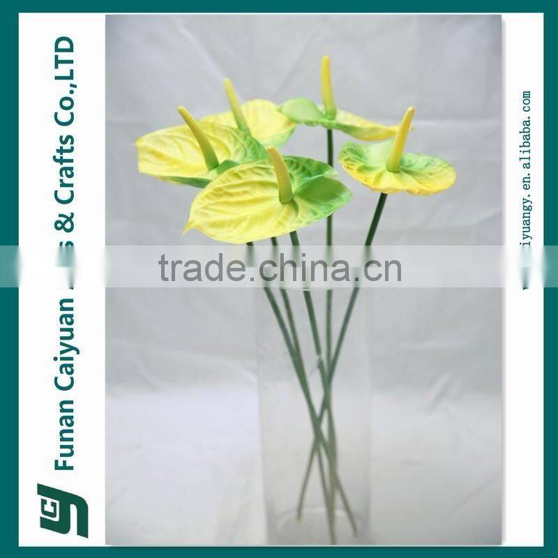 Anthurium real touch handmade decorative artificial flower