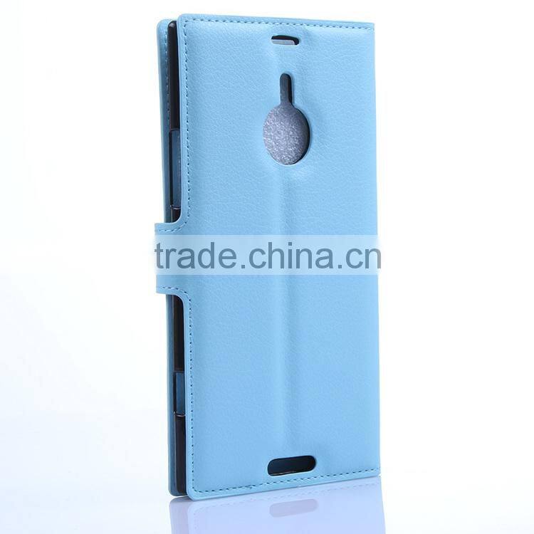 Excellent quality OEM leather wallet case for nokia lumia 1520