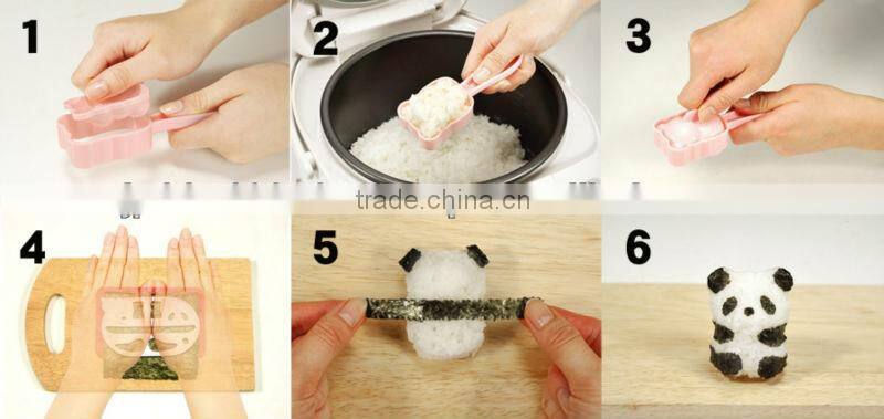 japanese rice tool makers baby animal toy cake cooker kitchenware bento lunch boxes gift onigiri mold baby panda onigiri set
