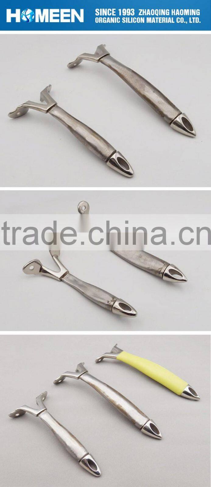 Kitchen Accessory Cookware Part Removable Silicone Handle For Pan / Pots