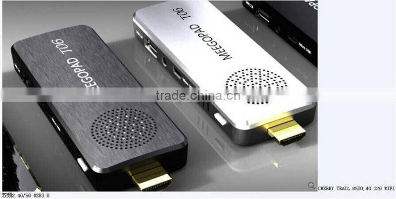 Meegopad T06 Win10 World First Cherry Trail Ultra-mini PC -Computer Stick with Smart Quiet Fan