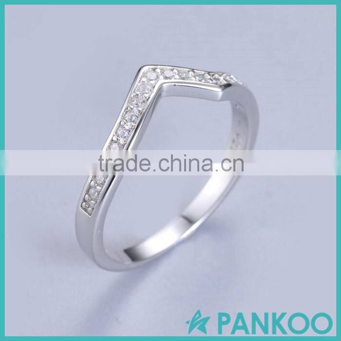 925 Sterling Silver Zirconia Ring, Diamond Wedding Ring Set Design for Woman