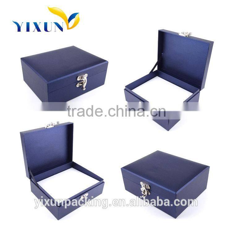 Custom Made Paper with classical button Cardboard Gift Box