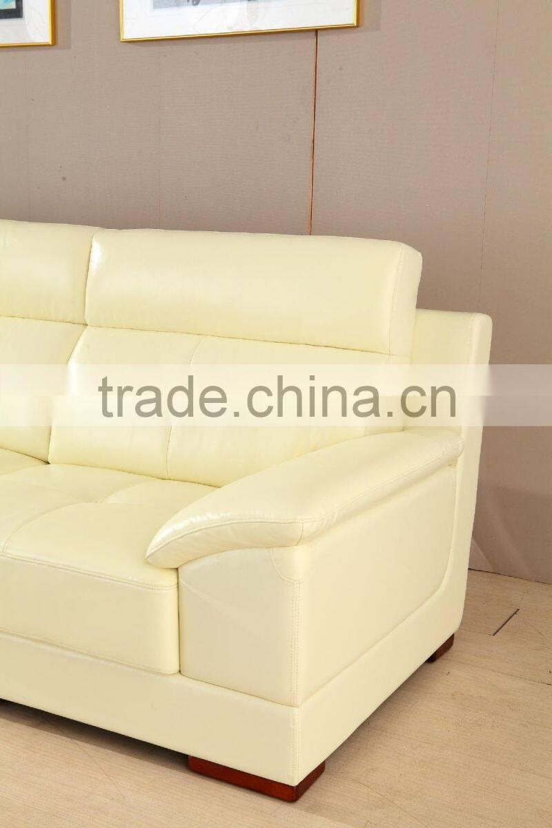 Modern Living Room Leather Sectional Sofa Cushions Sale