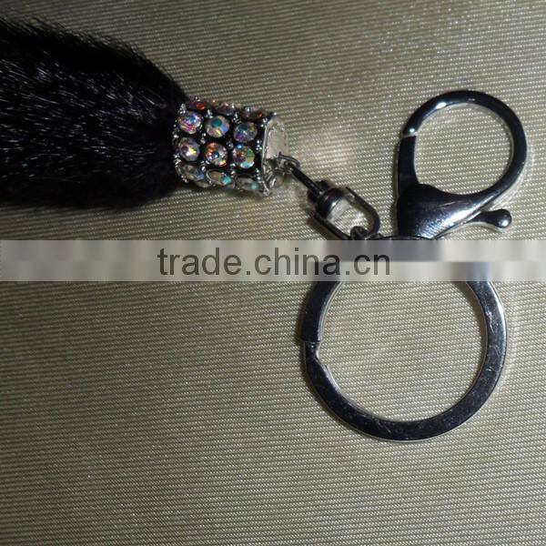 2016/2017 Fashion Beautiful Real Mink Tail Key chains