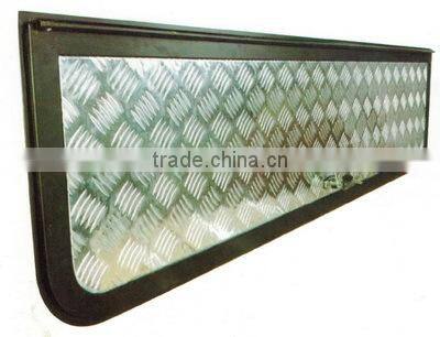 Campervan motorhome aluminum front windows for storage