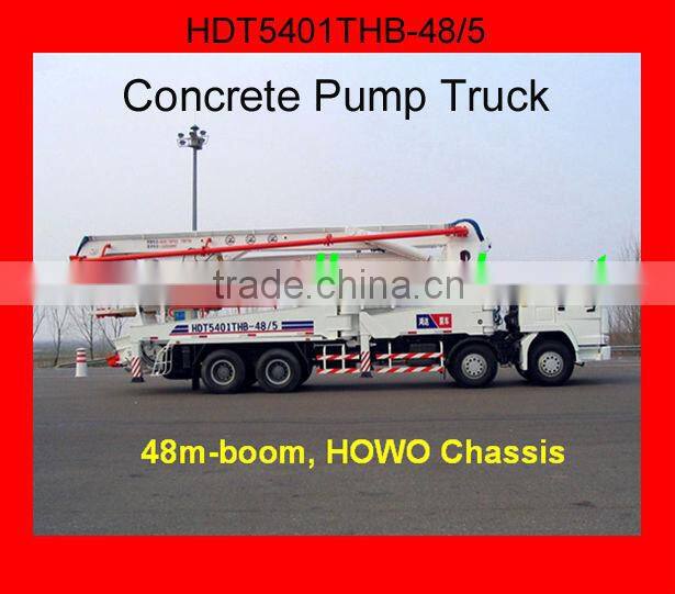 High Efficiency HDT5401THB-48/5 Concrete Pump Truck