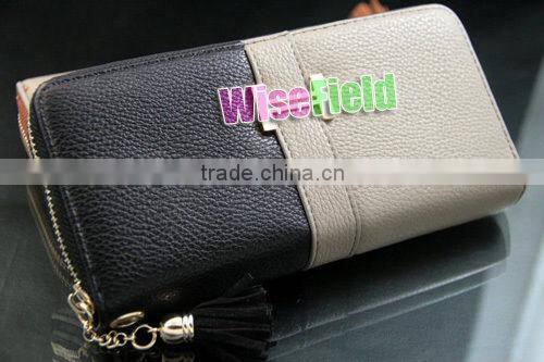 Women Fringe Purse Wrist Clutch Lady Wallet PU leather Card Slot Bag