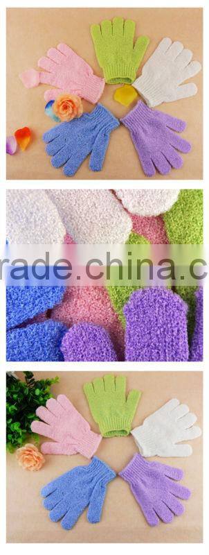 Nylon exfoliating gloves bath mitt