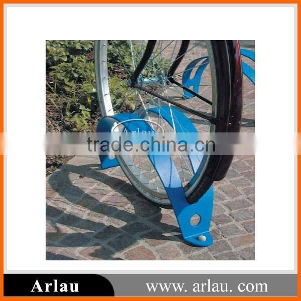 Floor mounted bike parking stand for public facilities