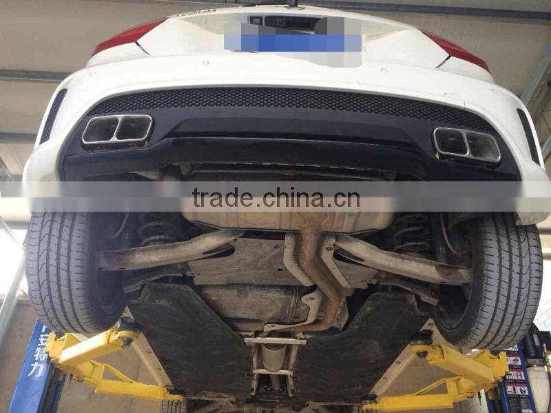 High quality A class w176 A45 design PP diffuser with muffler tips for MB A CLASS W176 A CLASS Sport Style rear bumper