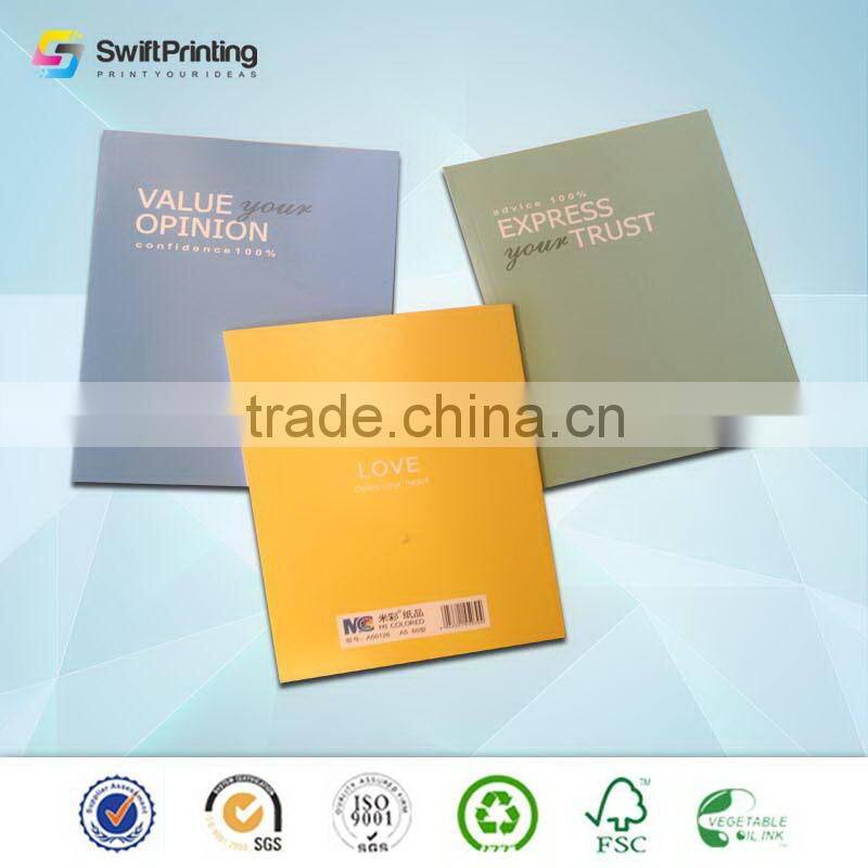 2015 new coming full color notebook customized printing