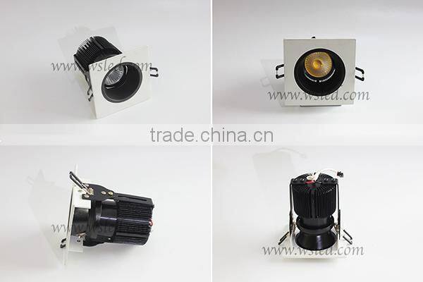12w cob led downlight, China recessed downlight, square led downlight