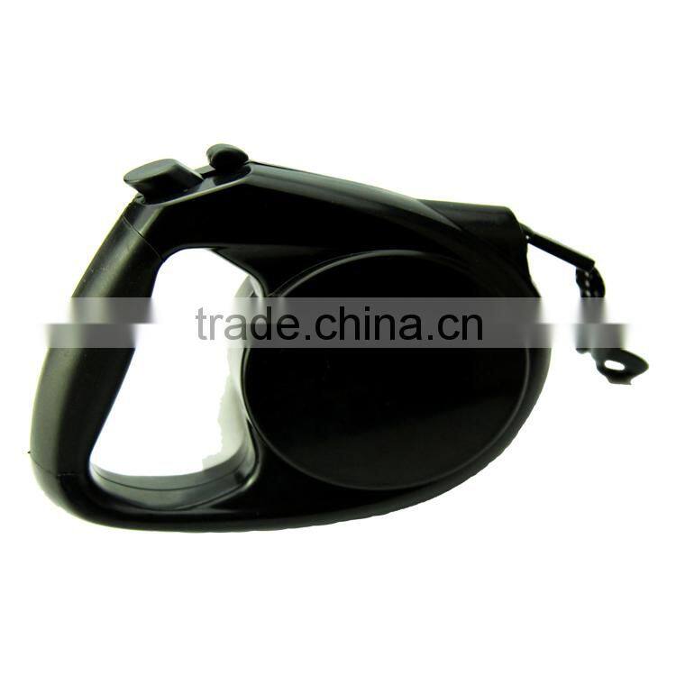 Paw Embossed Dog Flexible Leash with Flat Tape