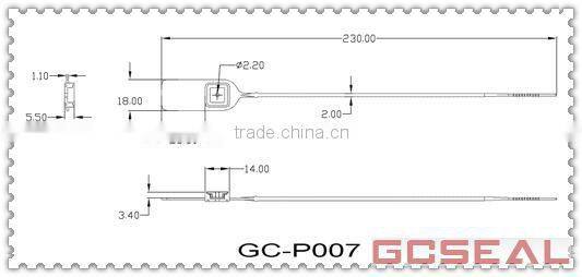 PP Material plastic bag security seal GC-P007