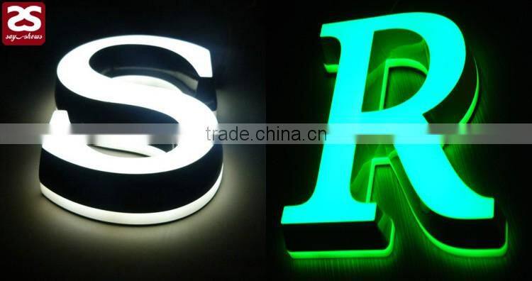 Factory Direct Sale Top Quality 3d led sign acrylic mini letter indoor led store logo
