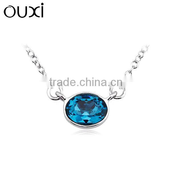 2014 cheap fancy necklaces made with crystal 11002-1