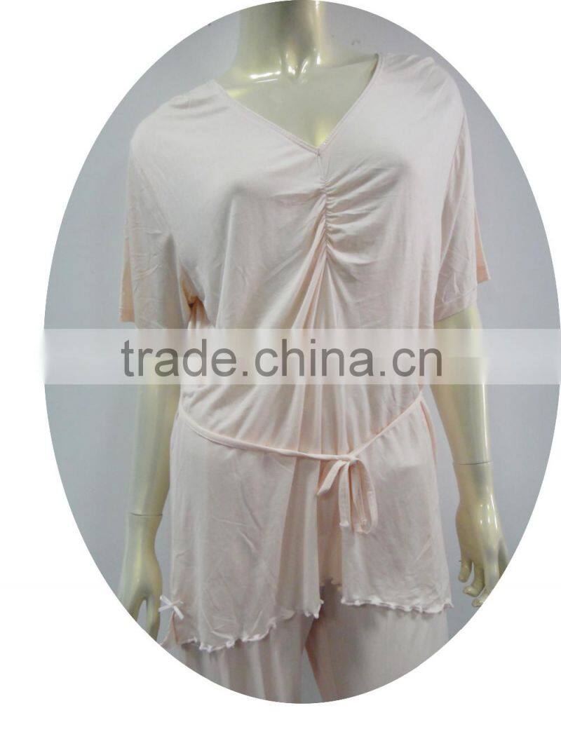 chic pajama top with cording