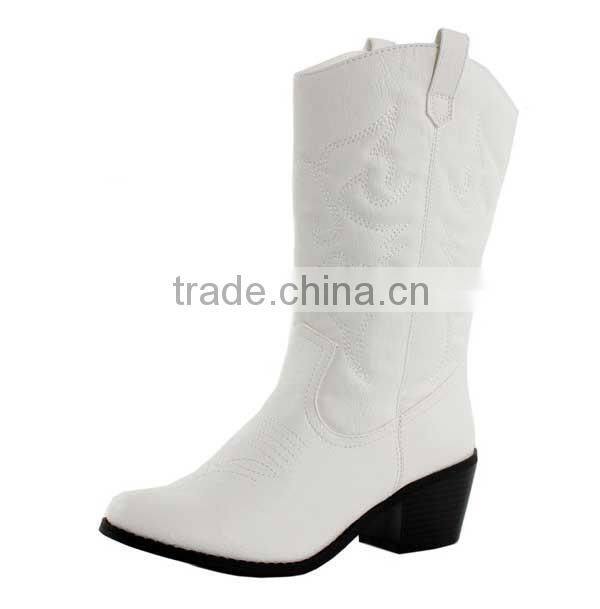 Fashion New Cowgirl Women Western Leather Boots