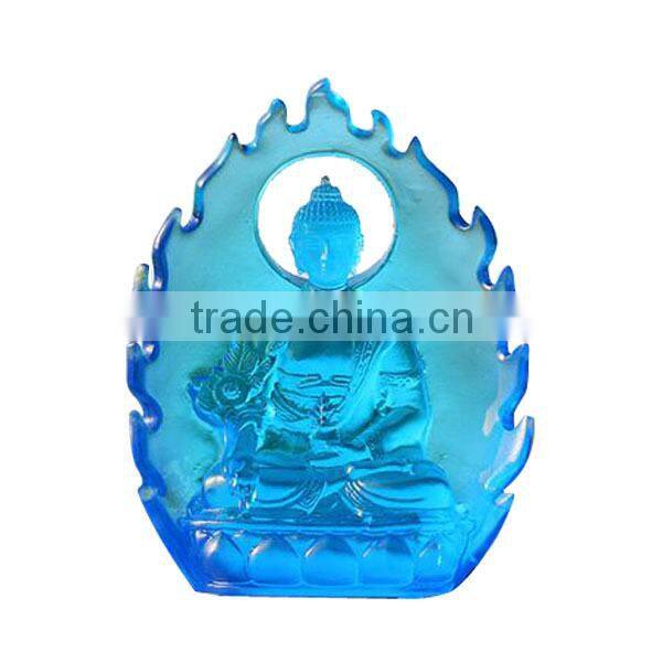 glass buddha statue Liuli glass Made of old traditional methods liuli buddha
