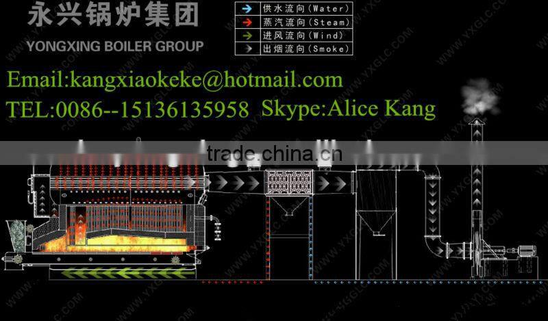 DZL Automatic Horizontal Oil Fired Package Steam Boiler Oil Gas Steam Boiler