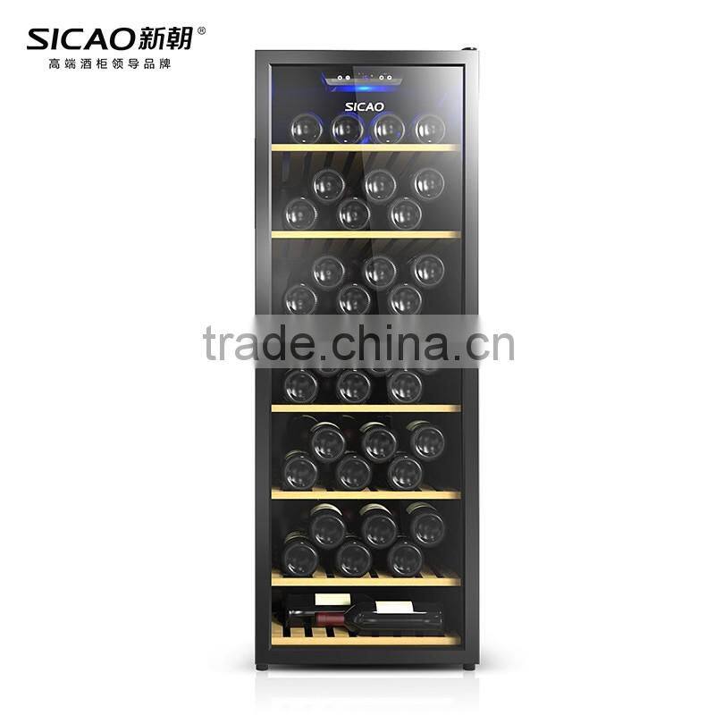 Dual Zone Free standing installation Wine Coooler with Glass Door 135Liters 40Bottles