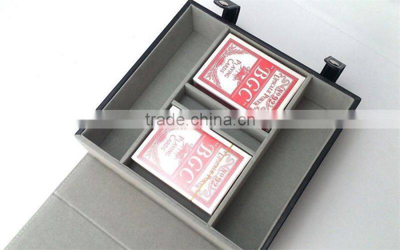 Customized Leather Storage bag for poker game amusing entertainment equipment