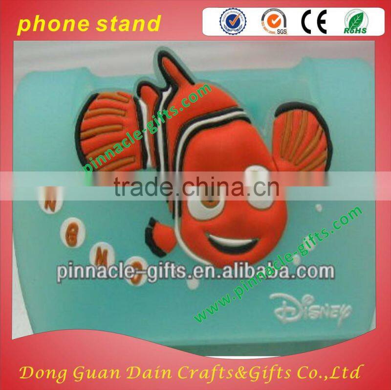 soft pvc lovely mobile phone holder