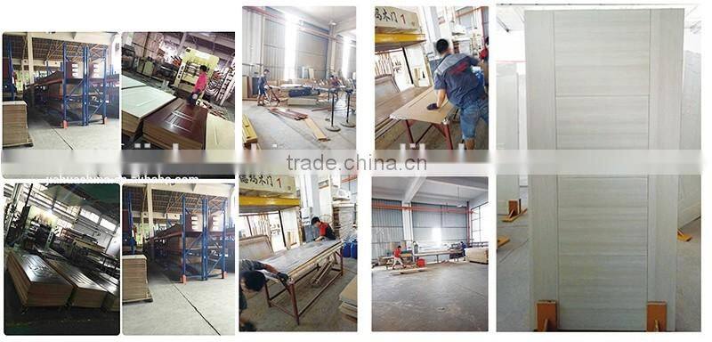 Latest interior melamine wood door design bedroom ,door skin melamine