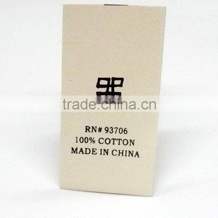 Classic Care Label For Garment