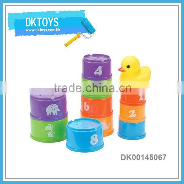 Colorful Baby Toys Educational Playing Game Plastic Stacking Cup
