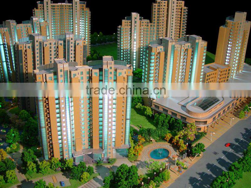 Model scale maker for apartment house construction building model