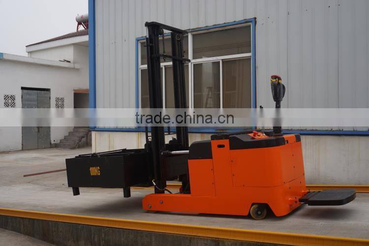 China made 1.5t 3500mm electric pallet stacker fork lifter