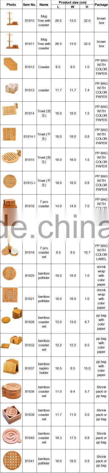 High qulaity round bamboo Table Placemats,Kitchen Table Placemat