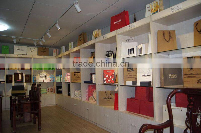 Pink Grid Paper Gift Shopping Bag