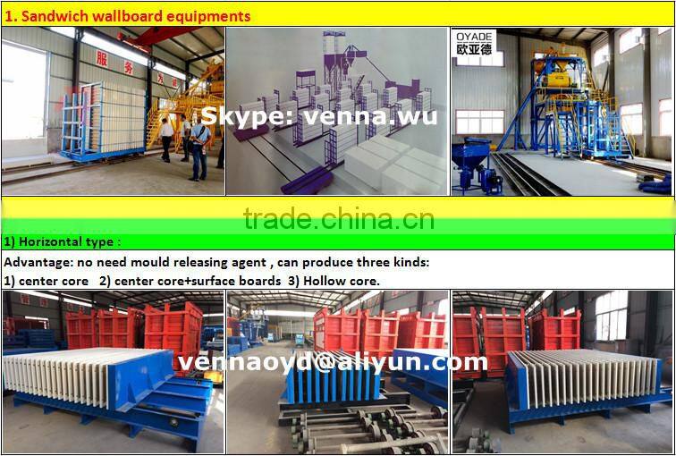 Shandong factory supplier automatic precast EPS concrete sandwich wall panel making machine production line for building industy