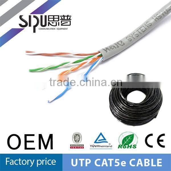 SIPU PVC spiral cable cat6/cat5 4p utp cable